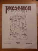 Revista Presença folha de arte e crítica