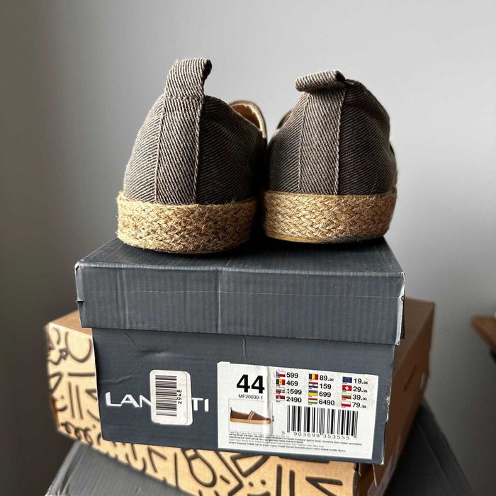 Lanetti  Espadryle MF20030-1 Brązowy rozmiar 44