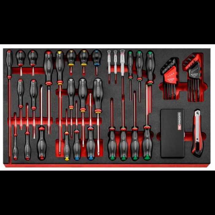 MODM.XL3  Moduł wkrętaków i kluczy trzpieniowych (52 szt) Facom