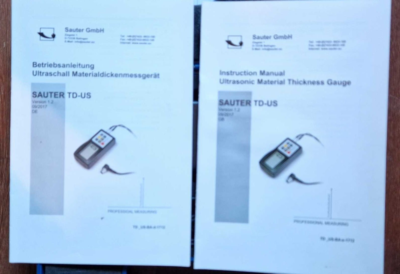 Grubościomierz ultradźwiękowy TD 225-0.1US (1,2 -225 mm/0.1 mm) SAUTER