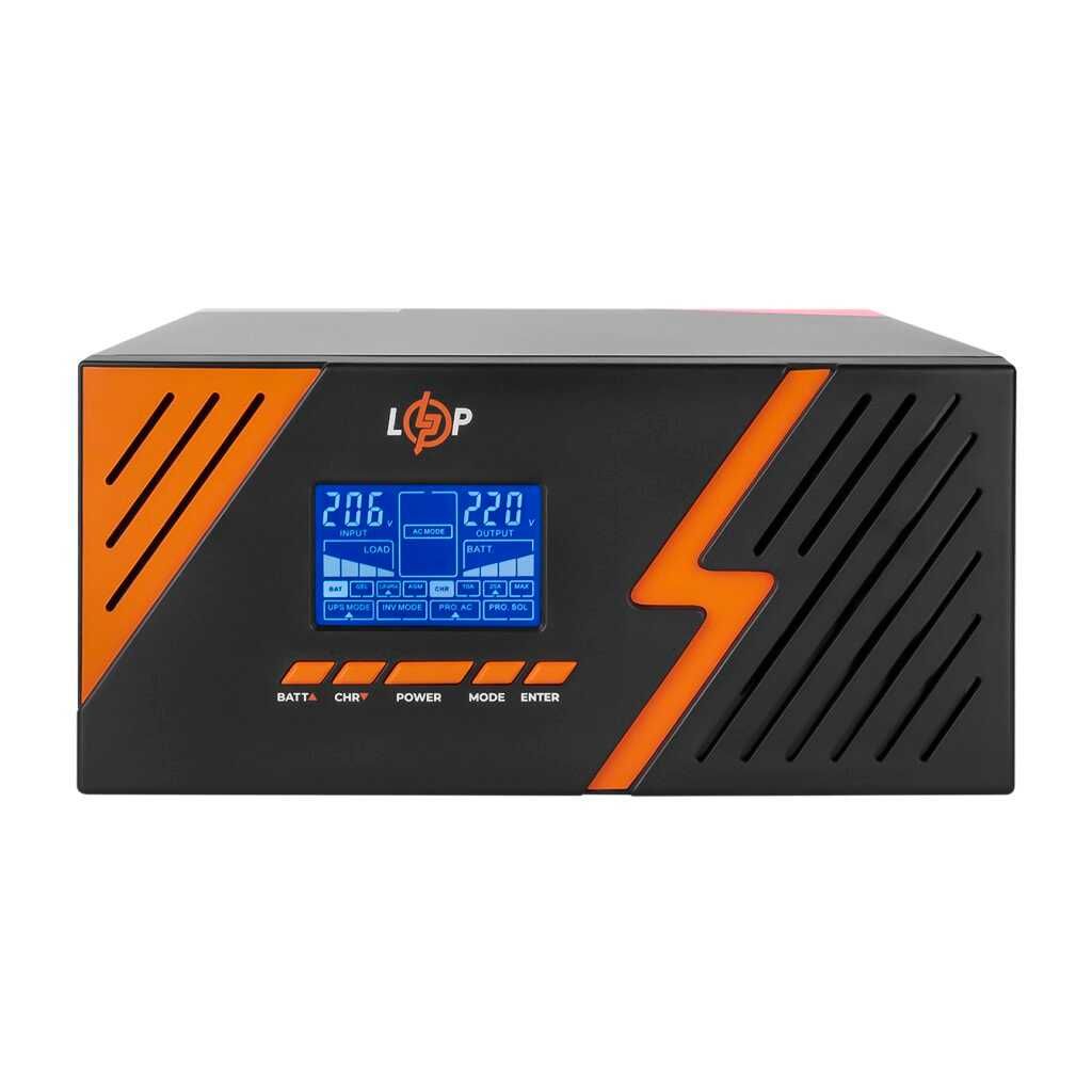 ДБЖ з правильною синусоїдою 12V LPM-PSW-1500VA Black+ Акція ПОДАРУНОК