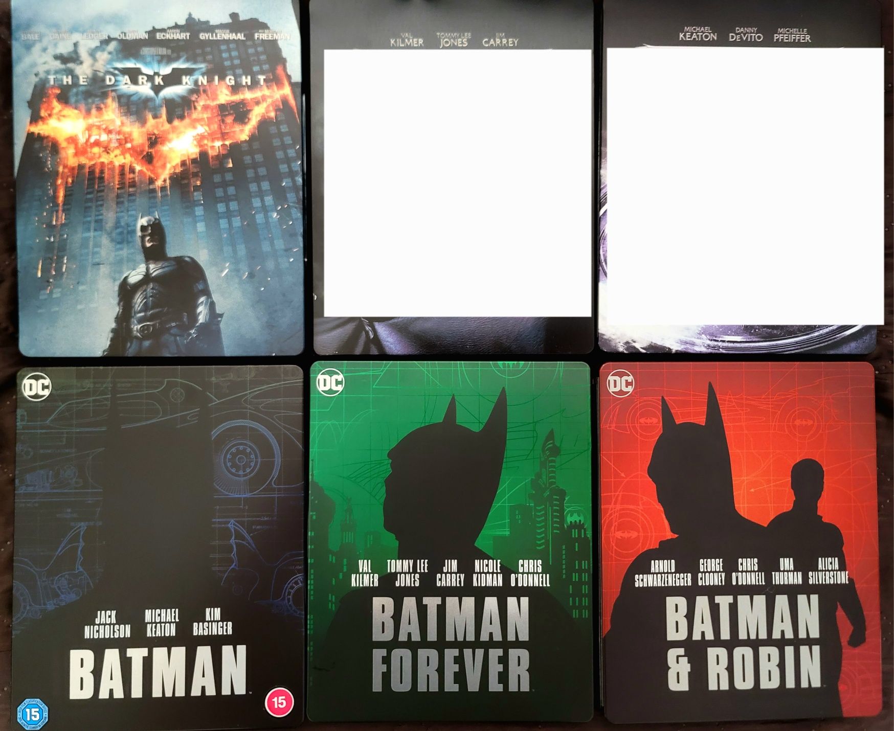 Фильмы по вселенной Бэтмен (Batman) в Steelbook Blu Ray