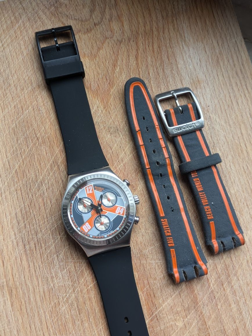 Swatch Irony Chrono MONSTER BLOCK YCS110 specjalna wersja FIVB
