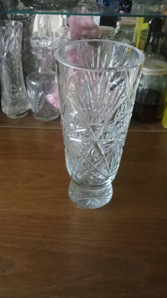 Хрусталь, вазы высокие