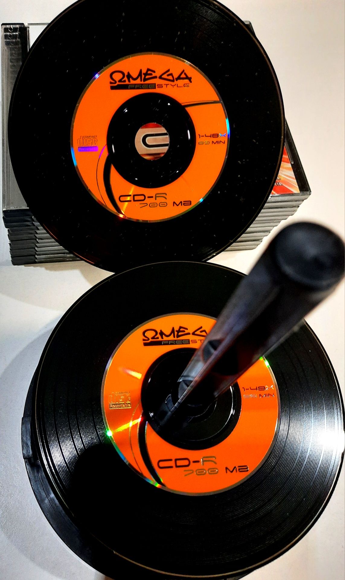 Płyty CD-R OMEGA vinyl - 14szt.