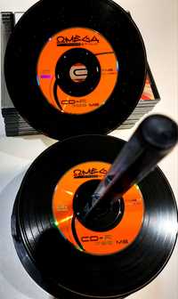 Płyty CD-R OMEGA vinyl - 14szt.