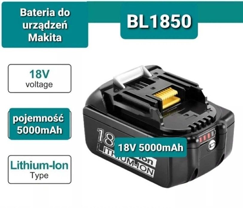 Akumulator bateria 5Ah do Makita BL1850 Fabrycznie Nowe Dobra Cena !