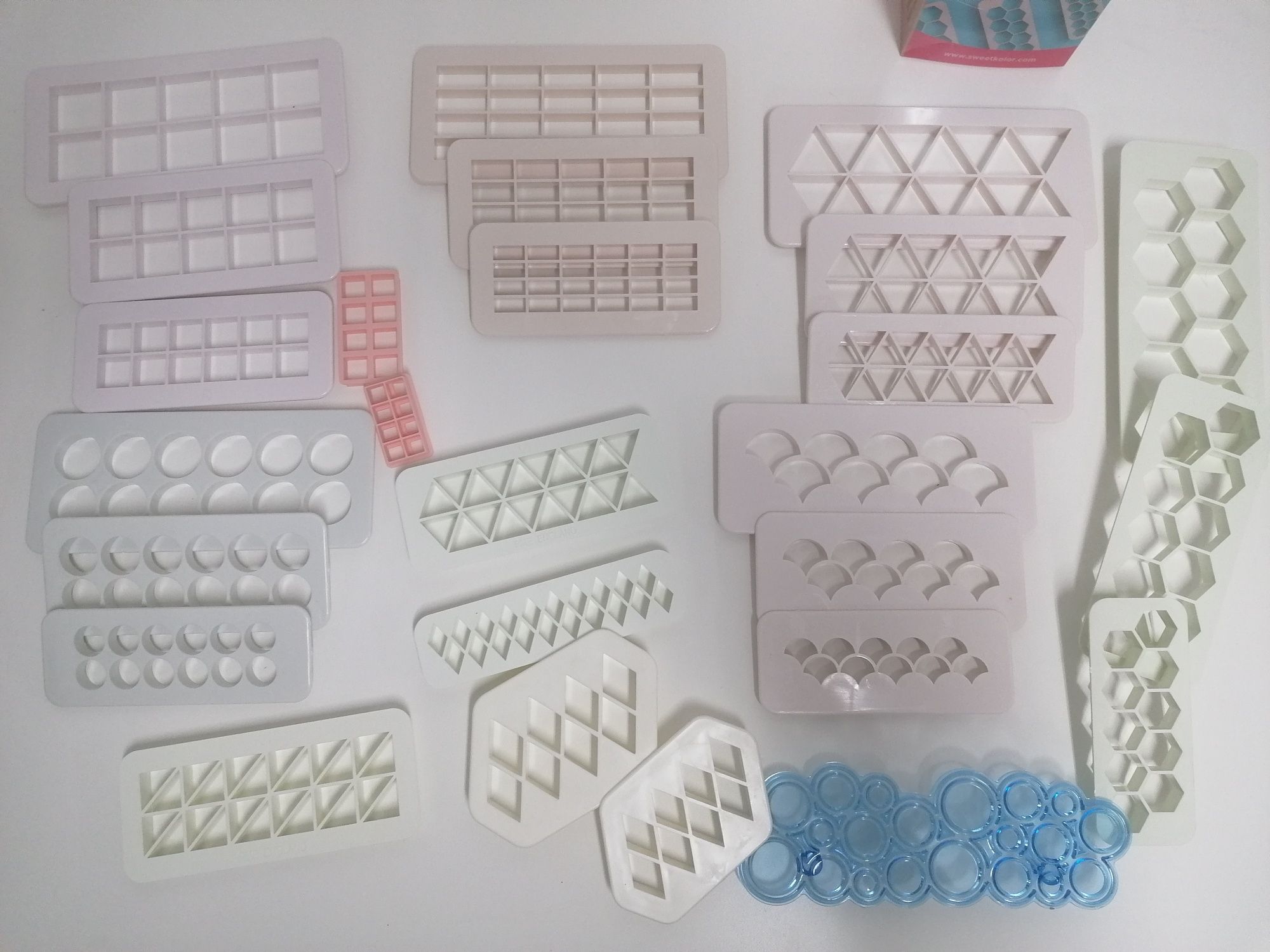Conjunto cortadores formas geométricas para cake design