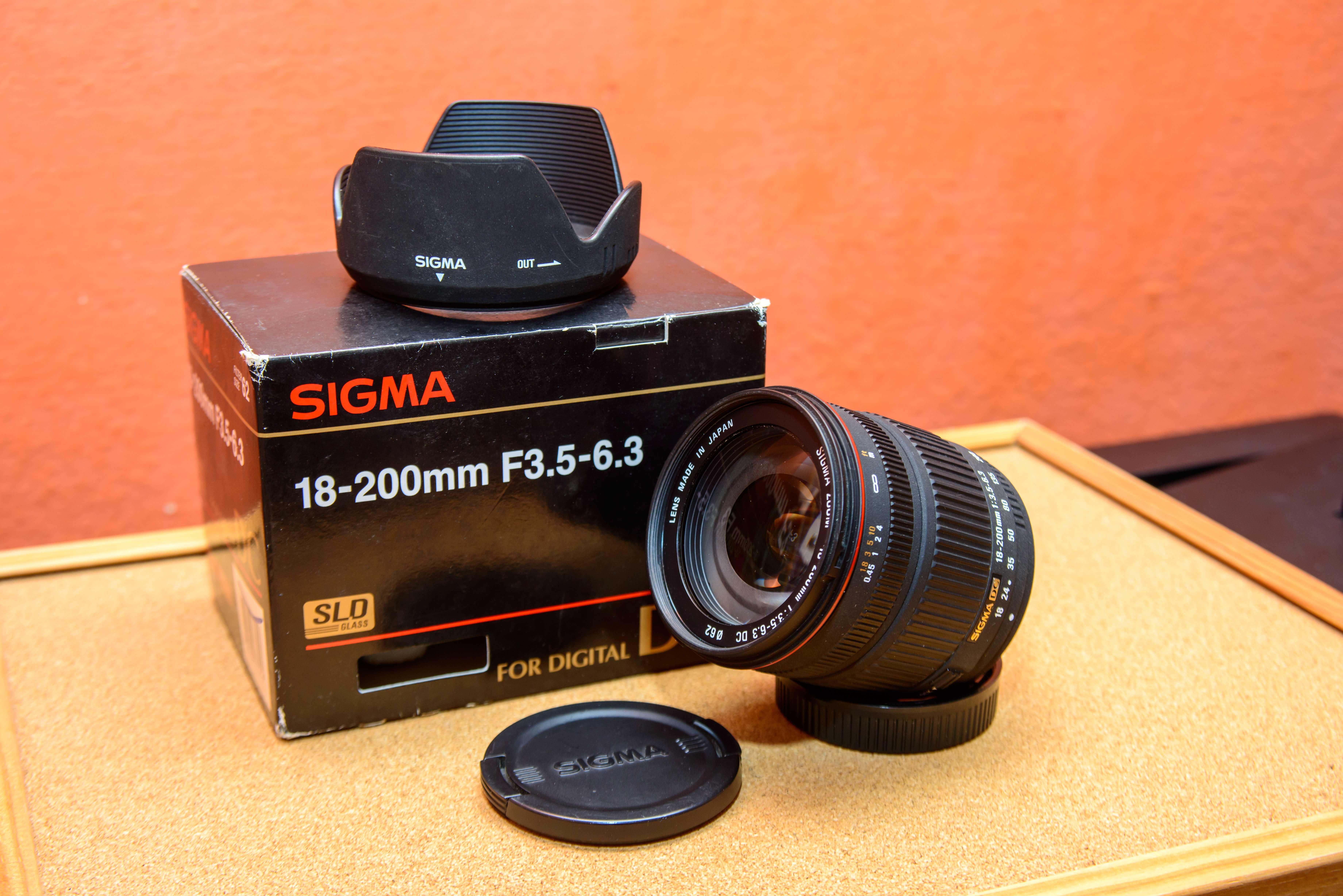 Obiektyw Sigma 18-200mm F3.5-6.3 DC bagnet Pentax K
