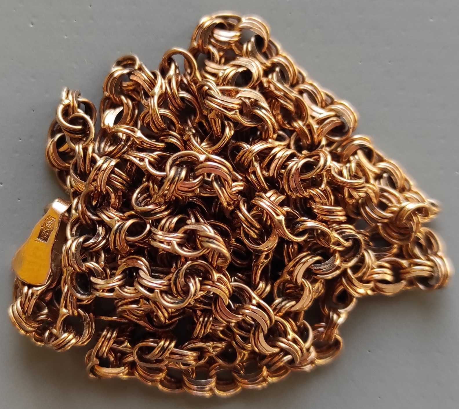 Золотая цепочка 585 проба 11,11 грамм плетение Бисмарк