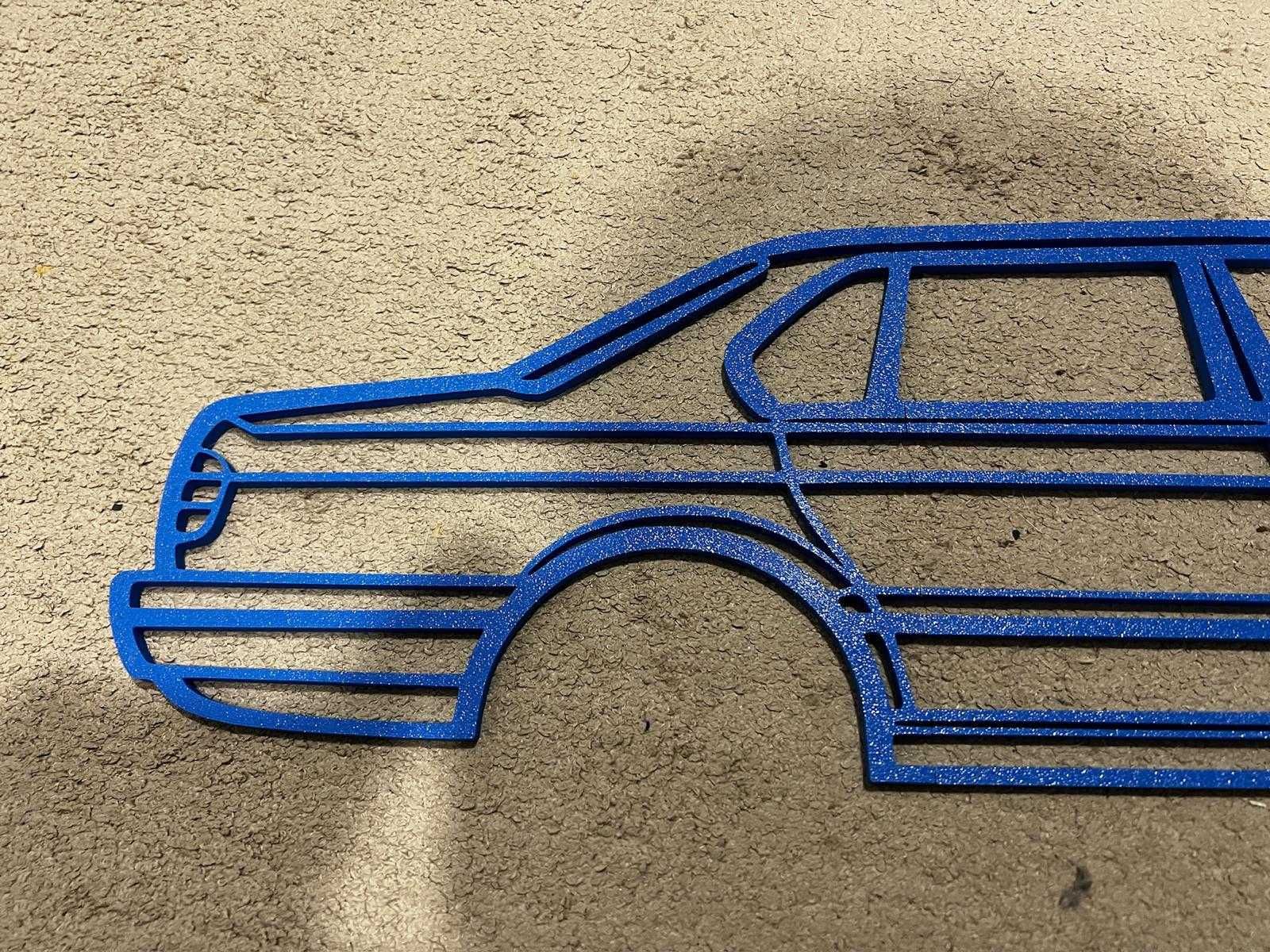 Silhueta BMW E32 3D