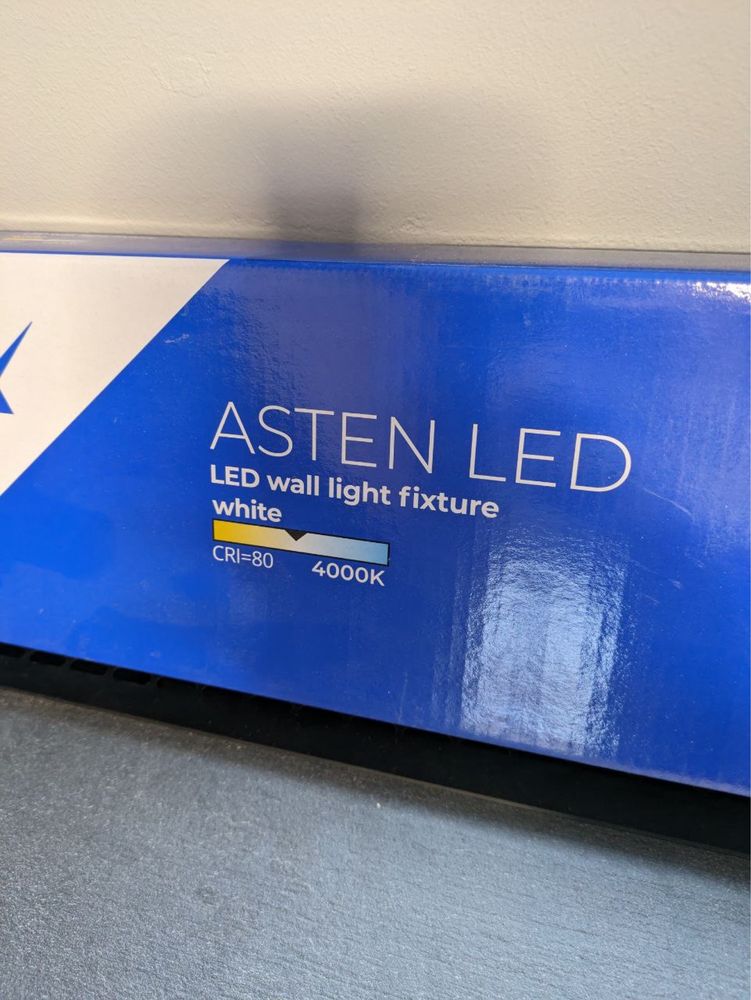Стіновий світильник ASTEN IP44 15W-NW-B (довжина 900мм) ЧОРНИЙ