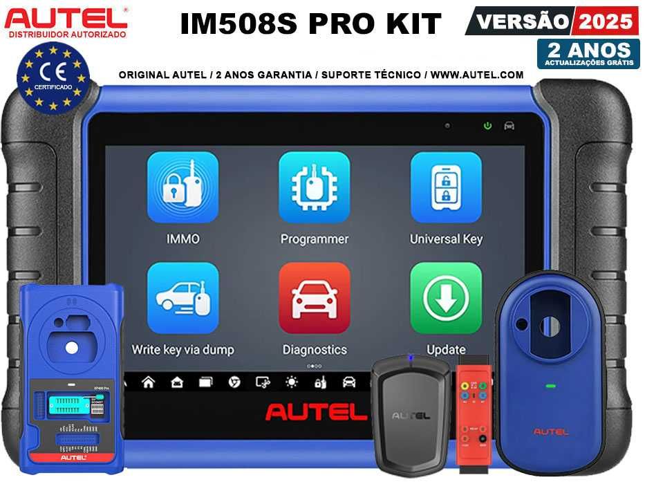 Autel IM508S PRO KIT Máq Diagnostico + Programação IMMO Chaves (NOVO)