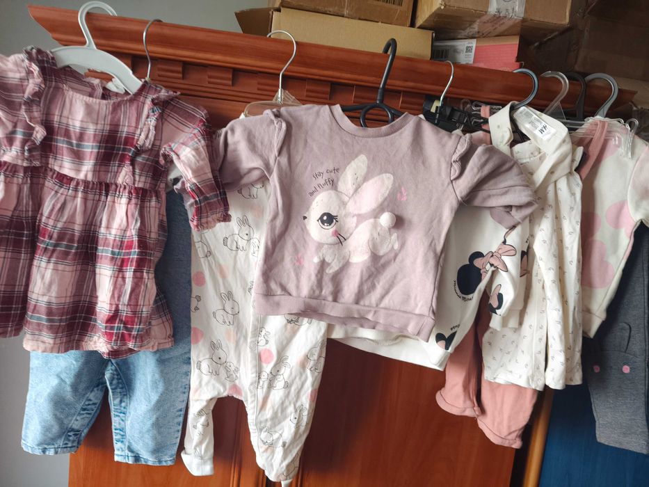 Paczka ubrań mega okazja hm i Zara + gratisy rozmiar 68