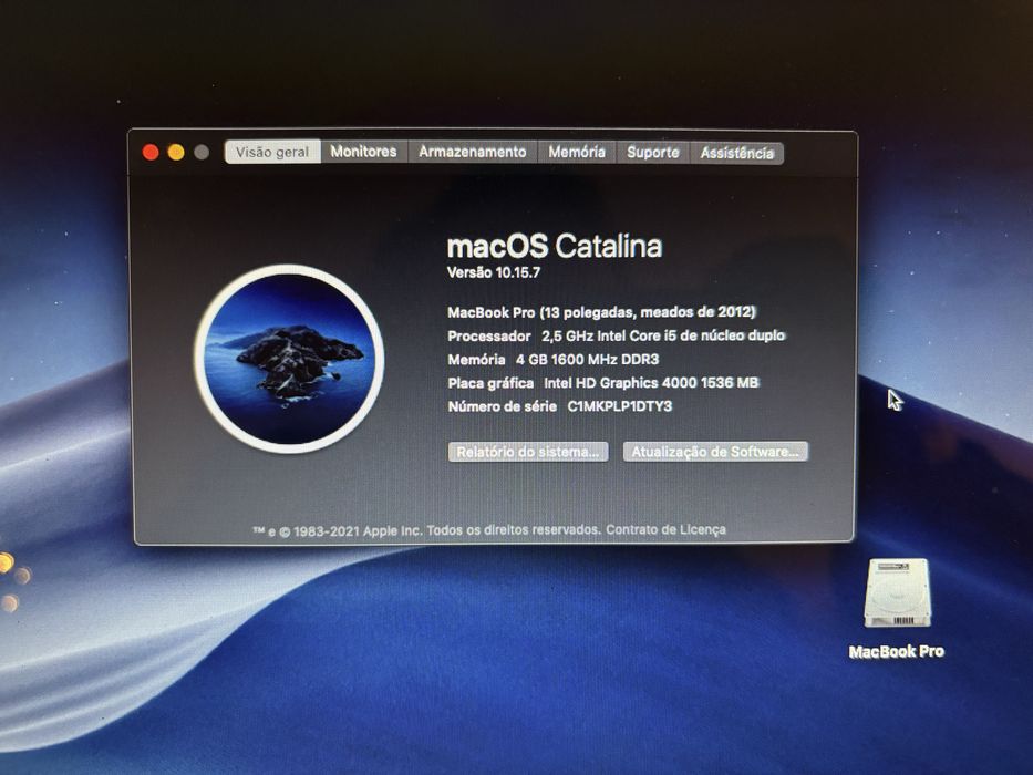 Macbook Pro 13” de 2012