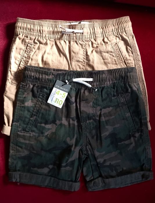 Krótkie spodenki  2 pary 4- 5 Lat -110 cm