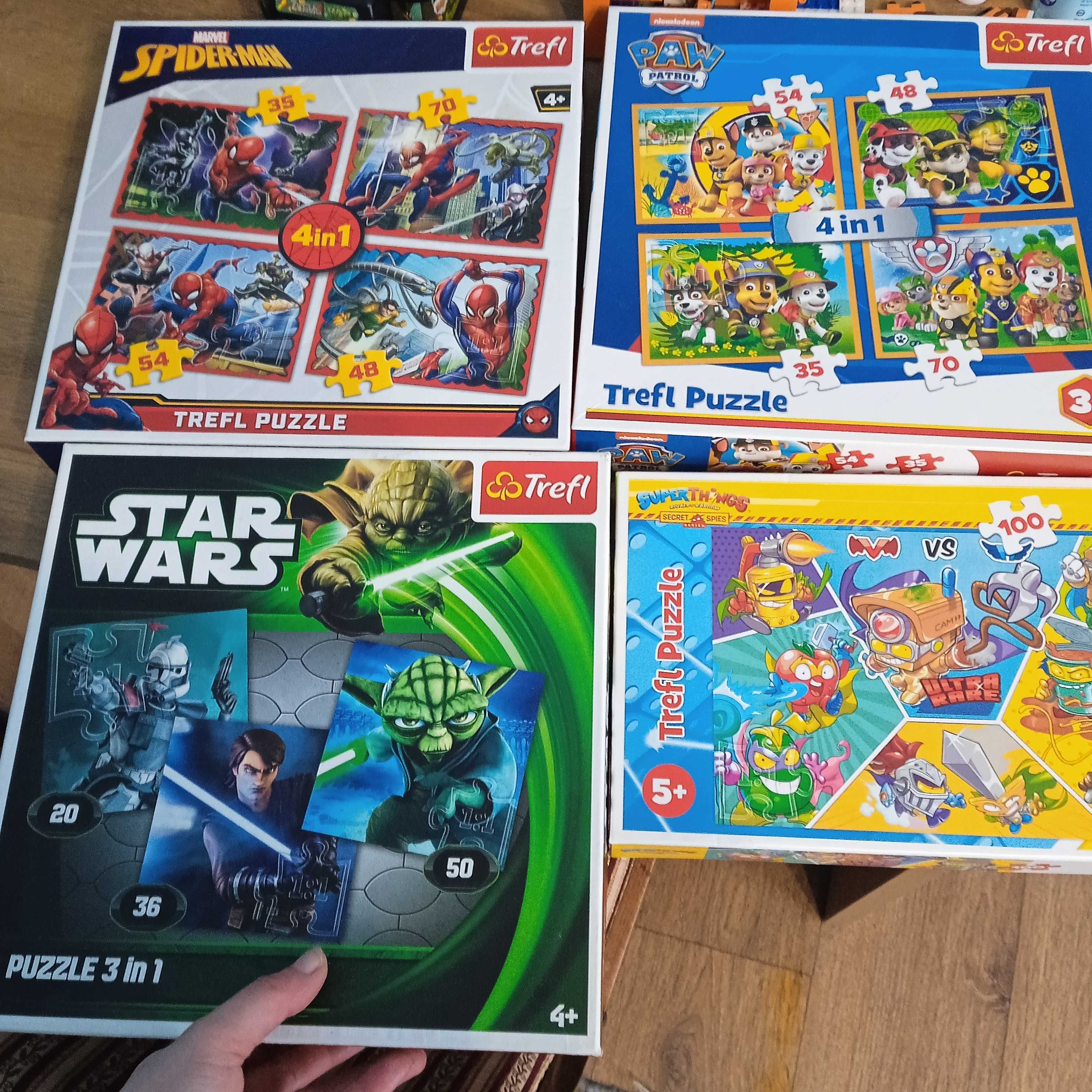 Puzzle Trefla, Zinks, Spiderman, Psi Patrol, Star Wars