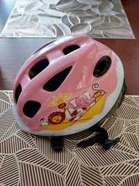 Kask rowerowy dziecięcy różowy Btwin baby H300