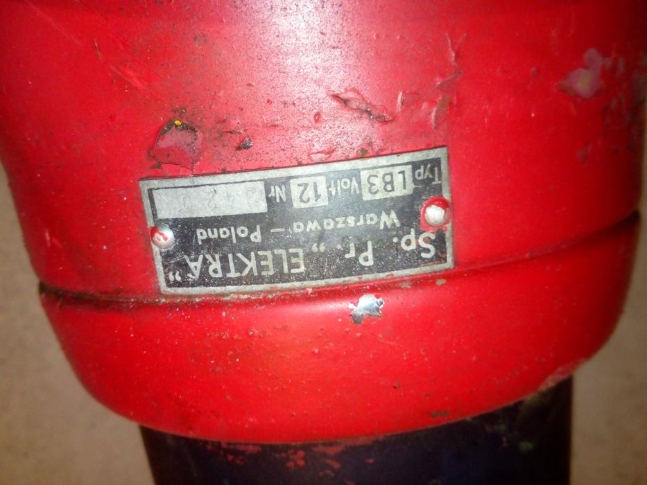 Kogut elektra z PRL u .sztuka kolekcjonerska  strażacki smutek