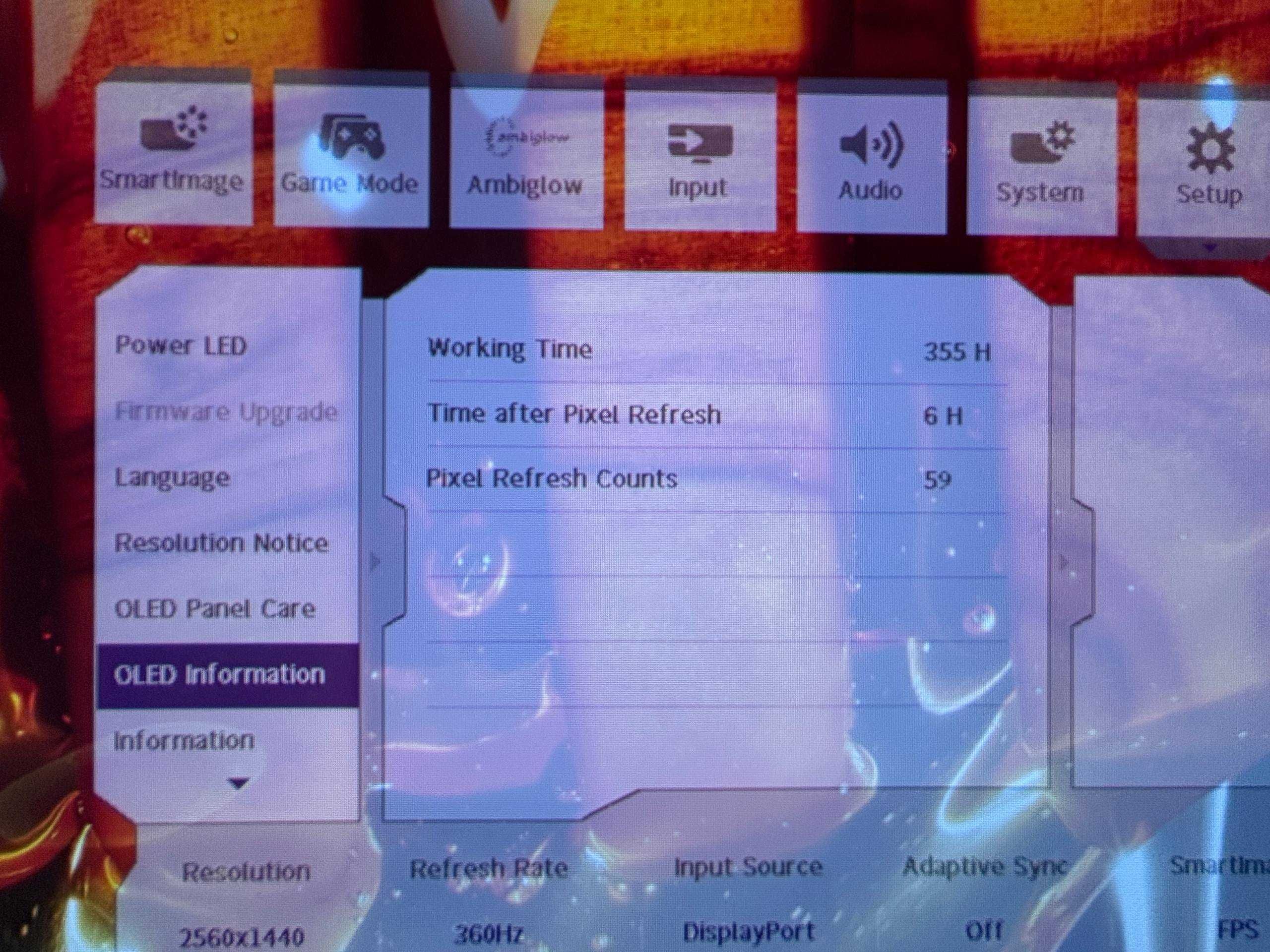 Oled , 360hz , 2k , philips evnia 27m2n8500