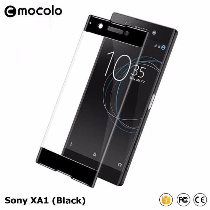 3D защитное стекло Mocolo Sony XA1 (White, Gold)