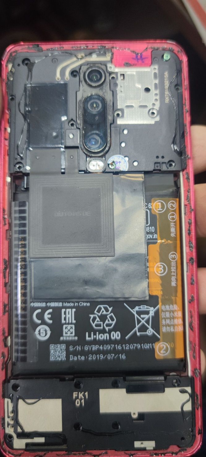 Xiaomi mi9t разборка по запчастям, крышка, камера