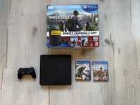 PlayStation 4 SLIM 1TB + 2 GRY + Kontroler | Edycja Watch Dogs
