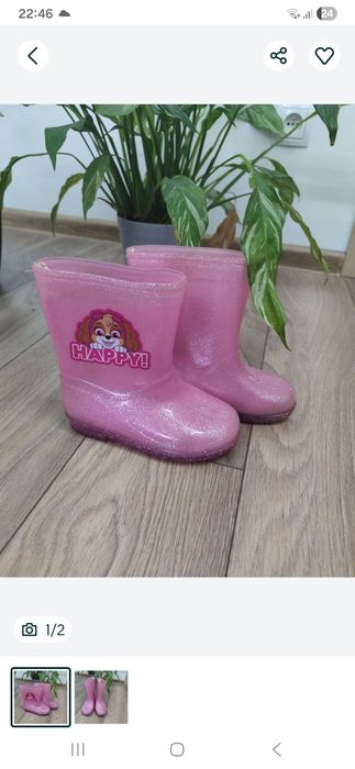 Kalosze dla dziewczynki roz.27