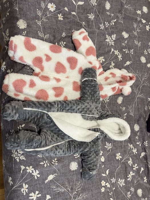 Комбінезон теплий та тедді 62 розмір