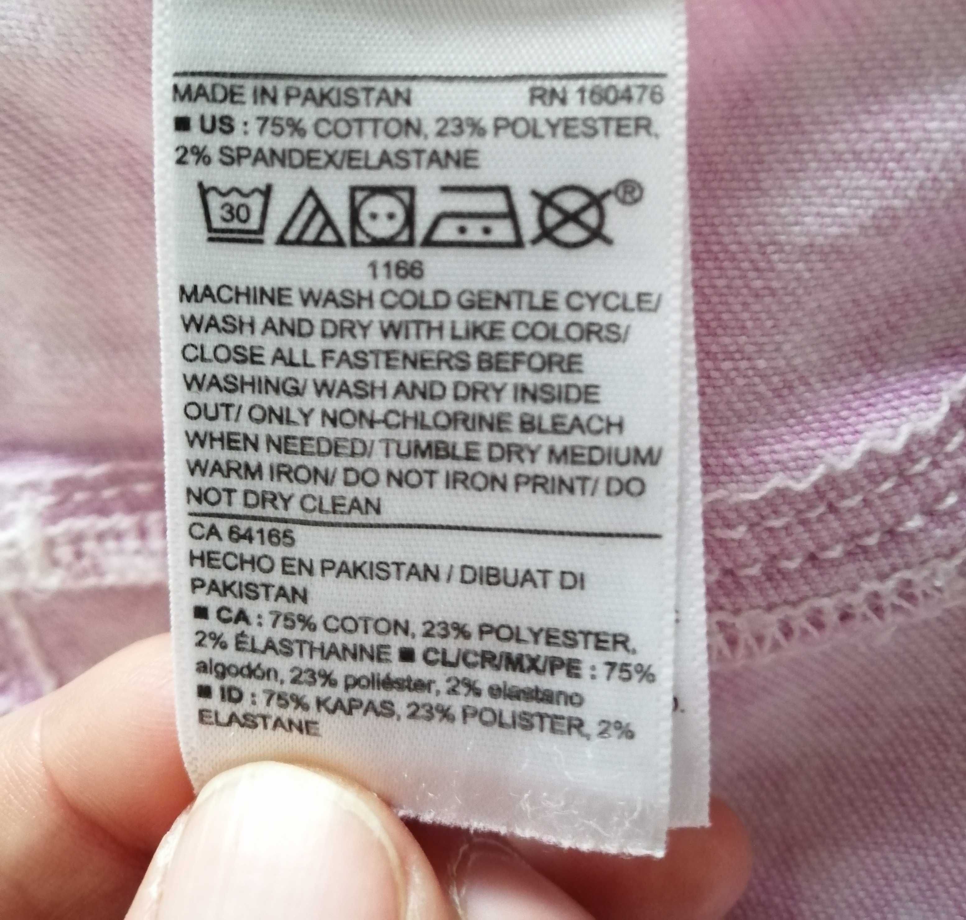 R. 146/152 różowe spodnie, rurki, dżinsy, jasnoróżowe