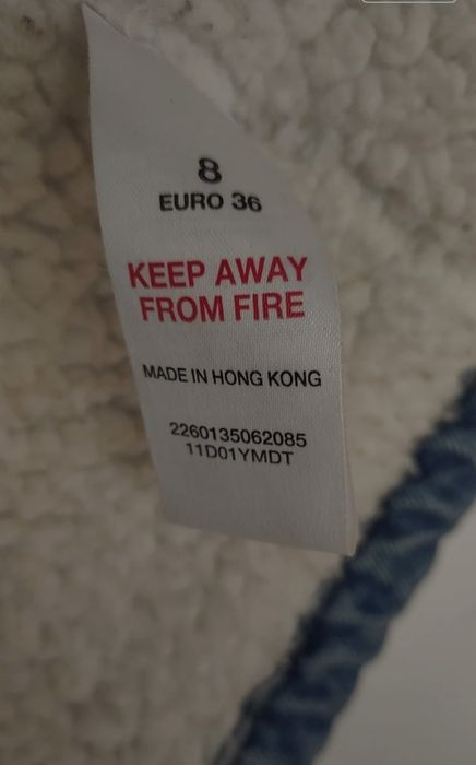 Kurtka jeansowa z misiem S