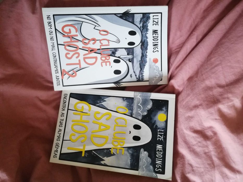 Livros "Clube Sad Ghost", Tipo BD, volume 1 e 2