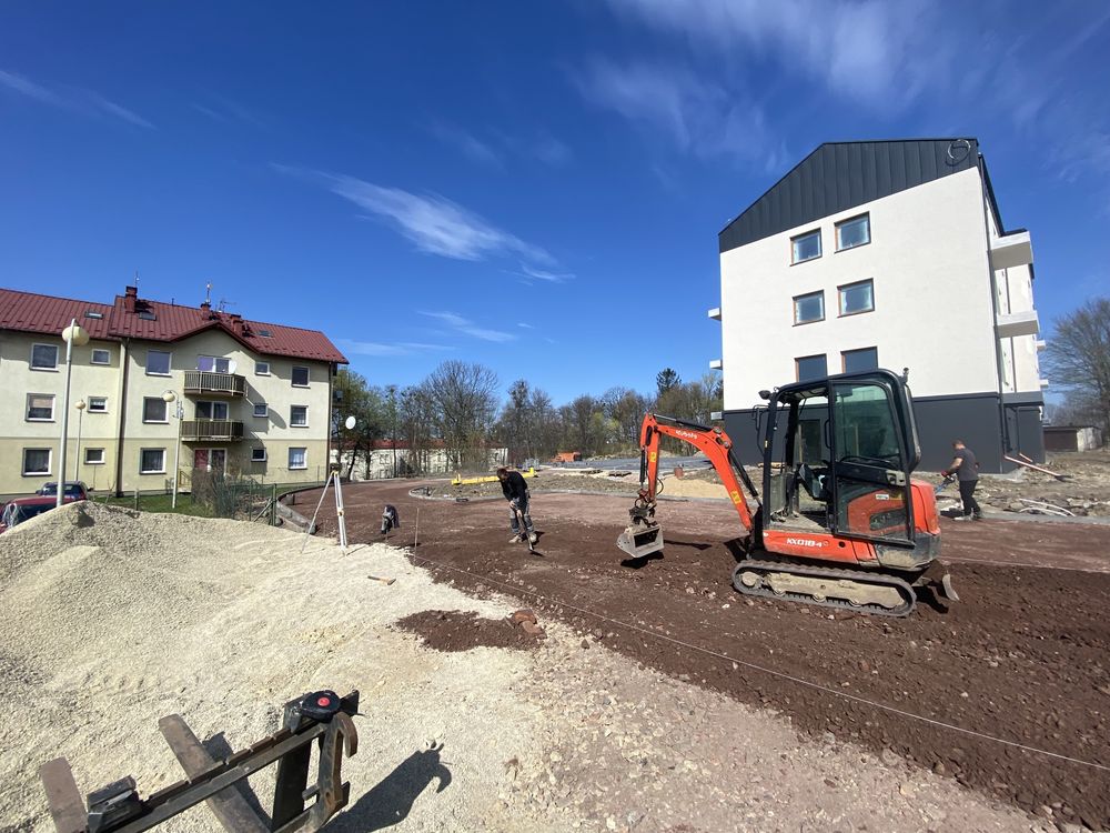 Roboty ziemne, usługi koparka, Wywrotka, Wyburzenia, korytowanie