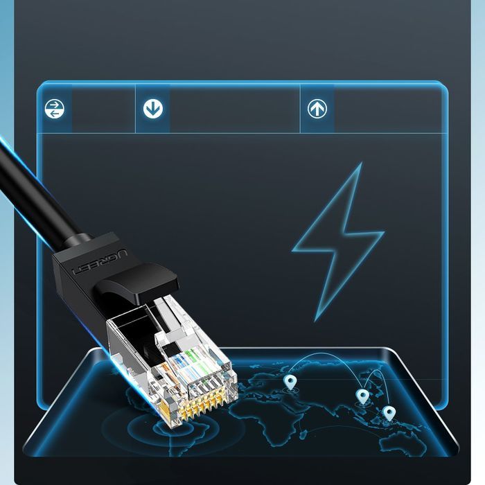 patchcord kabel przewód sieciowy ethernet rj45 cat 6 utp 1000mbps 5m