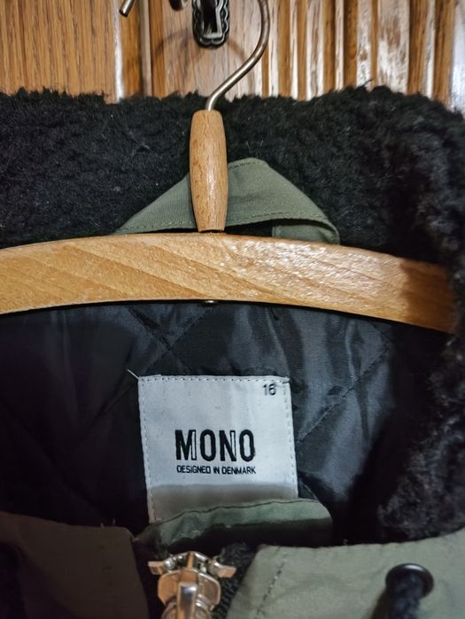 Duńska kurtka parka ocieplana Mono roz. 12-14 szerokość tylko 51 cm