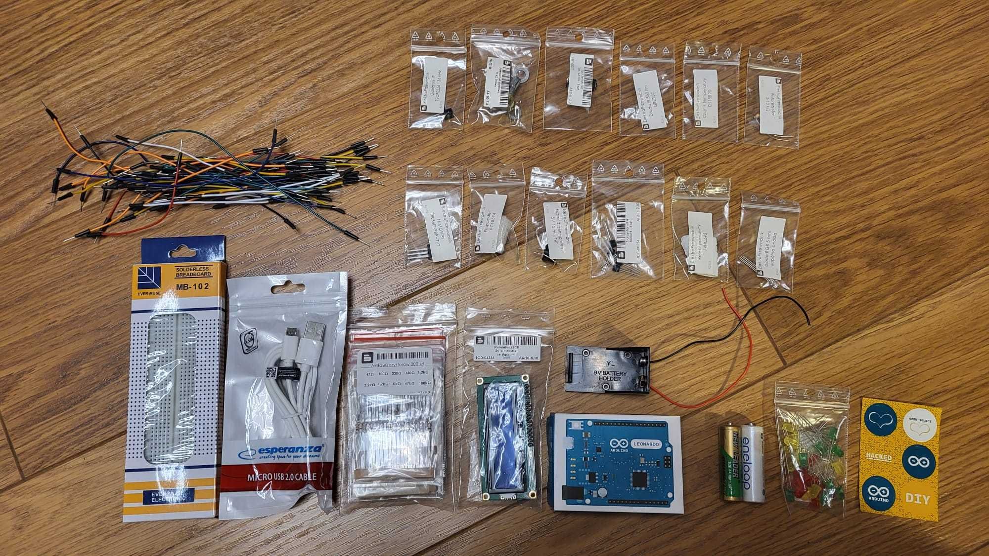 StarterKit + Box Elektro Przewodnik z Arduino Leonardo