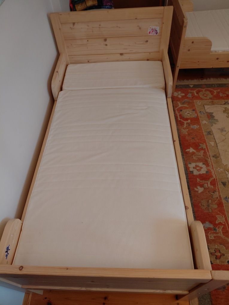 Łóżko dziecięce 80x165 razem z materm i stelażem