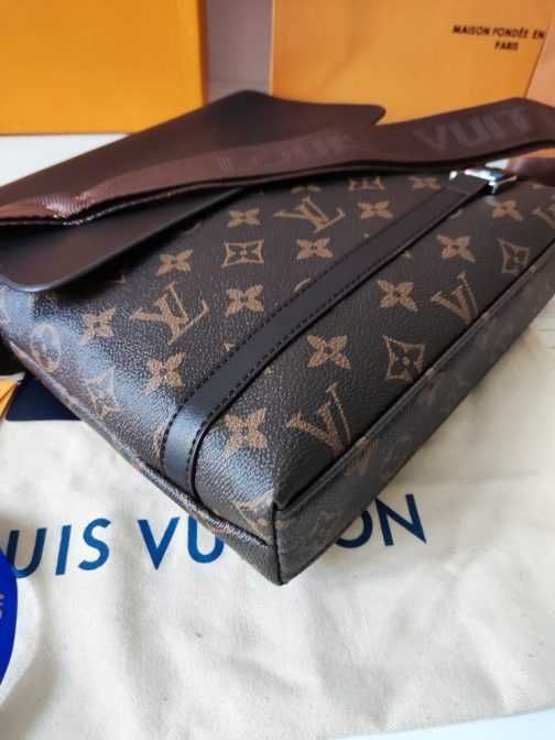 LOUIS VUITTON męska torba Listonoszka, skóra, Francja 0516