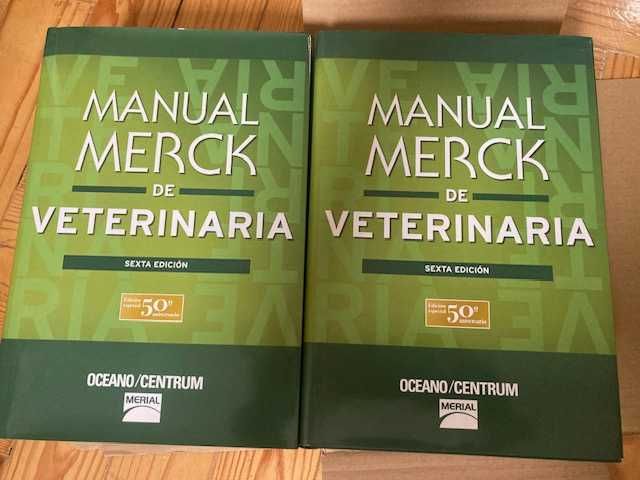 2 volumes Manual Merck de veterinária