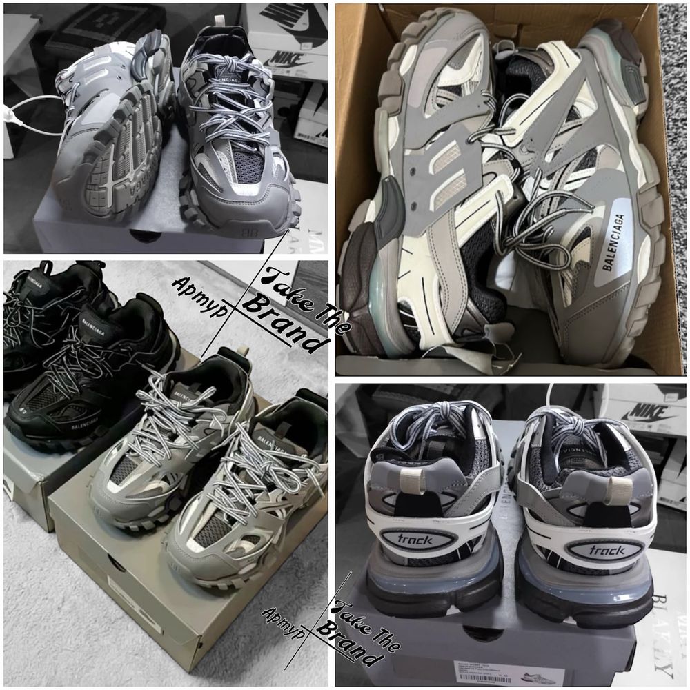 36-45р Кроссовки Balenciaga Track 3.0 White Pink Grey 1:1 ORIGINAL see
