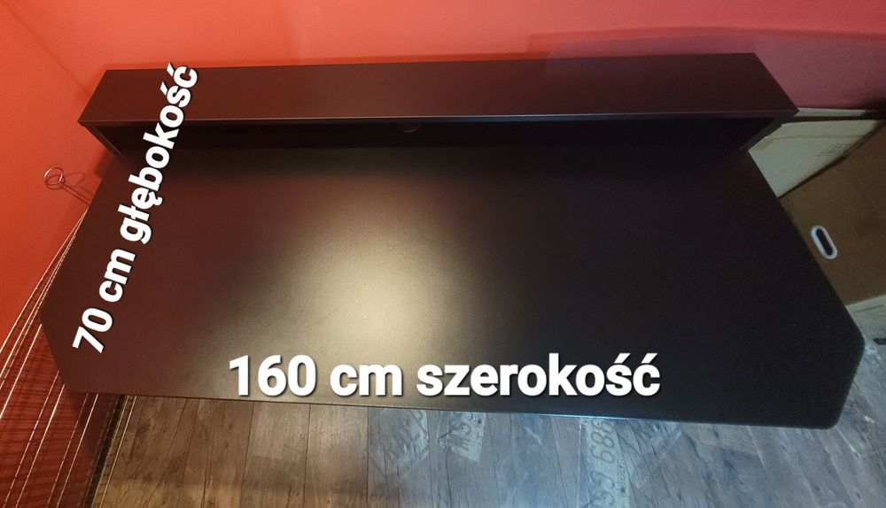 Biurko duże czarne