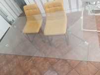 Mesa vidro 4 cadeiras