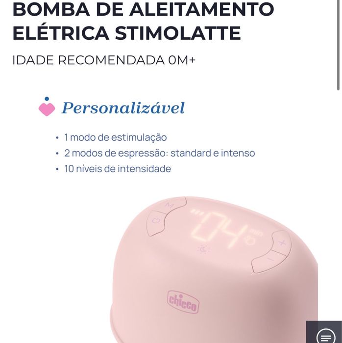 Bomba de aleitamento chicco