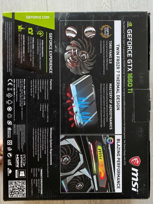 Відеокарта MSI GeForce GTX 1660 Ti GAMING X 6G