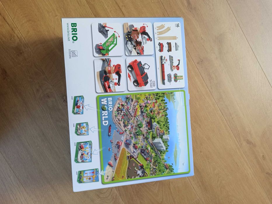 Port przeładunkowy Drewniana kolejka Statek Brio 33061 nowe