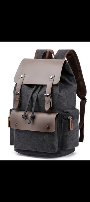 Рюкзак чоловічий (унісекс) ретро портативний з мікрофібри,-  для відпо