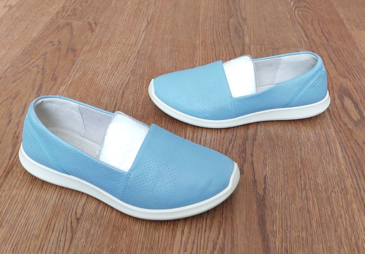 Ecco туфли мокассины ориг.р.38(24см)