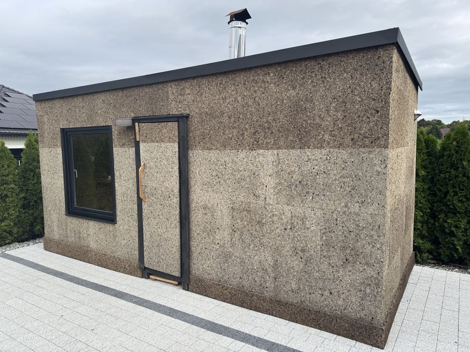 Sauna ogrodowa KWADRO z panoramicznym oknem