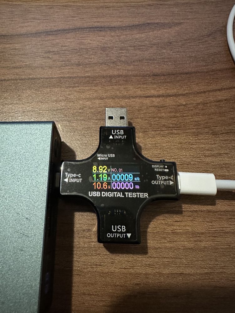 USB тестер J7-c Type-A Type-C Micro-USB