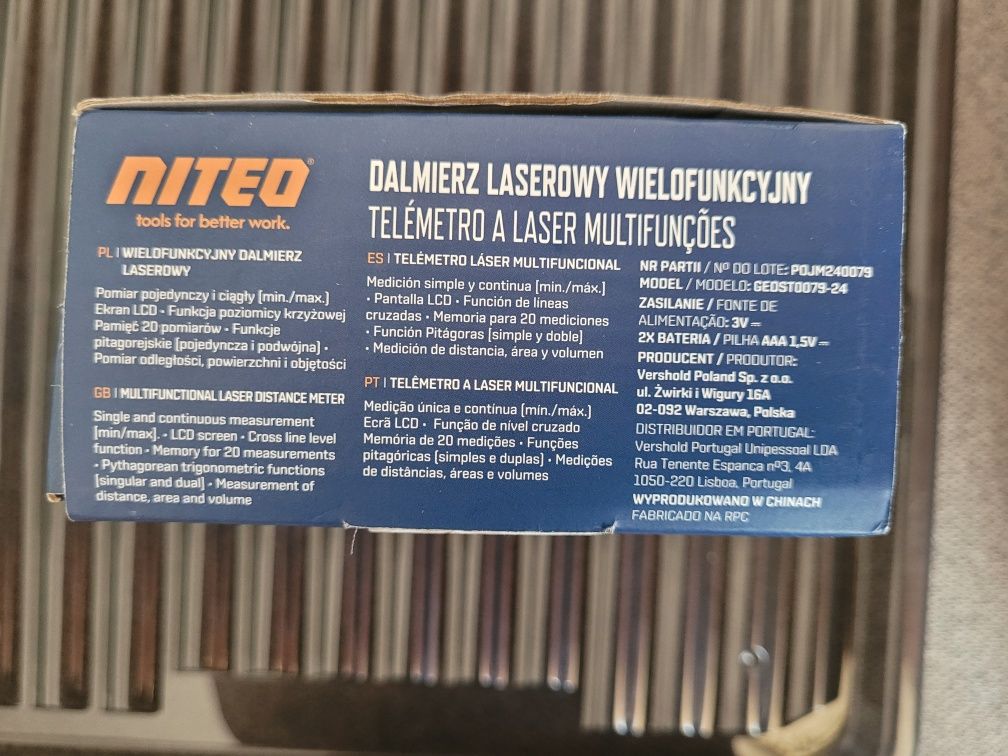 (NOWY) NITEO Dalmierz laserowy wielofunkcyjny